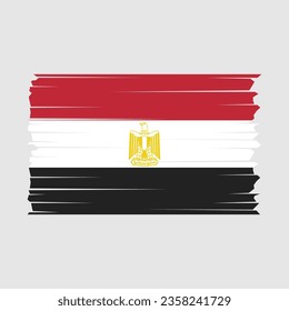 Flag of Egypt national country symbol Vector illustration