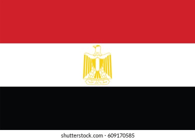 Flag of Egypt page symbol for your web site design Egypt flag logo, app, UI. Egypt flag Vector illustration, EPS10.
