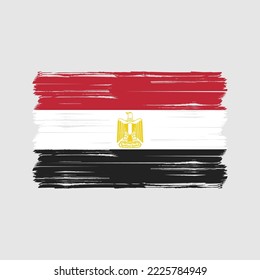 Flag of Egypt vector illustration