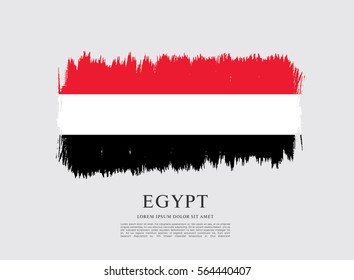 Flag of Egypt, vector illustration 