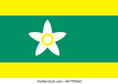 Flag of Ehime Prefecture of Japan. Proportion 2:3. EPS10.