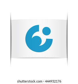 Flag of Eiheiji (Fukui Prefecture, Japan). Vector illustration of a stylized flag. The slit in the paper with shadows. Element for infographics.