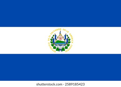 Flag of El Salvador, 3:2 Format, El Salvador Flag