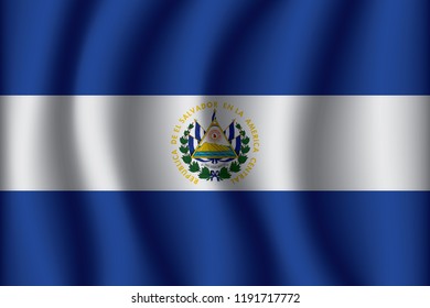 Flag of El Salvador. El Salvador Icon vector illustration eps10.