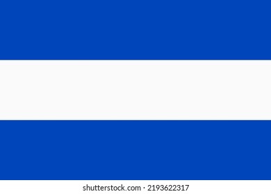 Flag Of El Salvador. Salvadoran National Banner And Patriotic Symbol. Official Colors. Flat Vector Illustration.