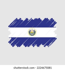 Flag of El Salvador vector illustration