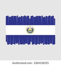 Flag of El Salvador Vector Illustration