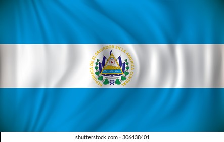 Flag of El Salvador - vector illustration