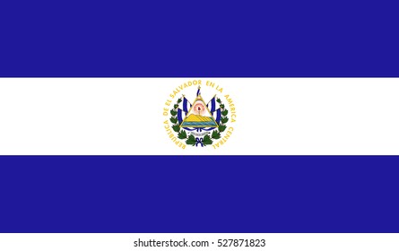 Flag of El Salvador vector illustration