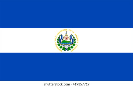 Flag of El Salvador vector image