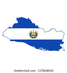 Flag of El Salvador,El Salvador Flag Icon vector illustration