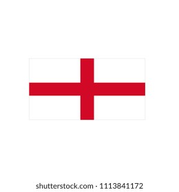 Flag of England flat vector icon isolated on a white background.