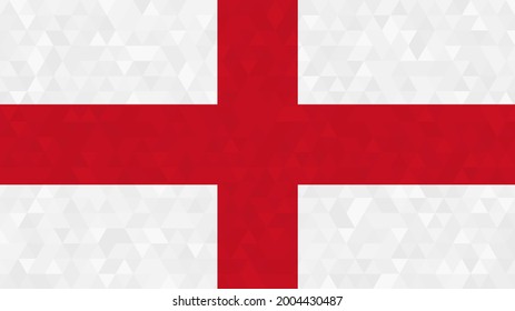 Flag of england. Geometric background