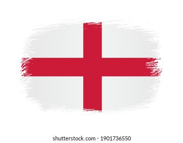 Flag of England in grunge style.