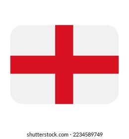 Flag England icon emoji isolated vector illustration on white background