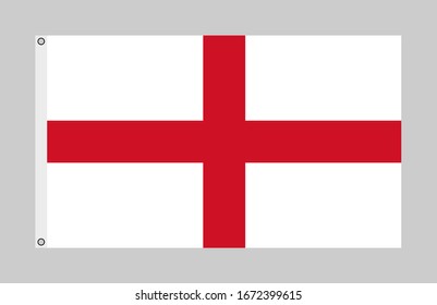 flag of england isolated on gray background