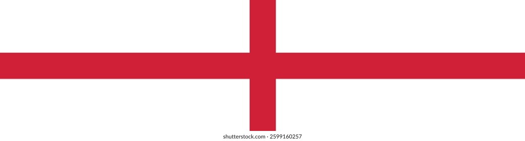 Flag of England. England flag long banner digital vector illustration
