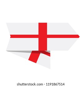 Flag of England on a label