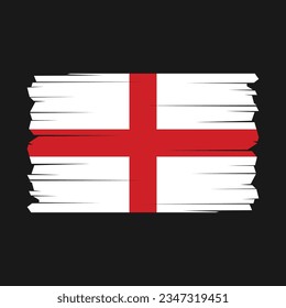 Flag of England with Transparent Background