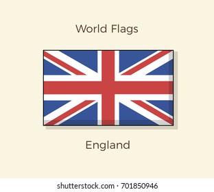 Flag of England. Vector icon design