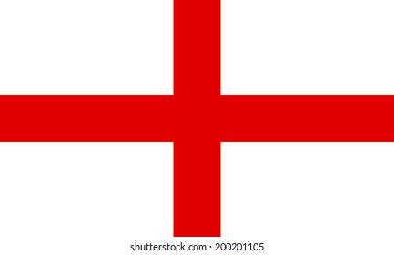 Flag of England. Vector illustration.