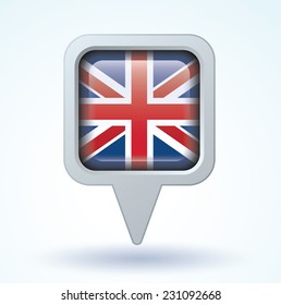 Flag of England, vector illustration