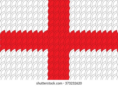 Flag of England. Vector illustration