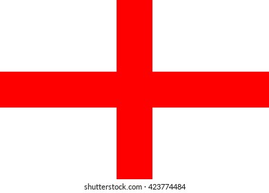 Flag England Vector Illustration Stock Vector (Royalty Free) 423774484