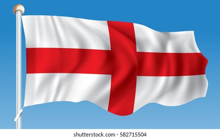 Flag of England - vector illustration