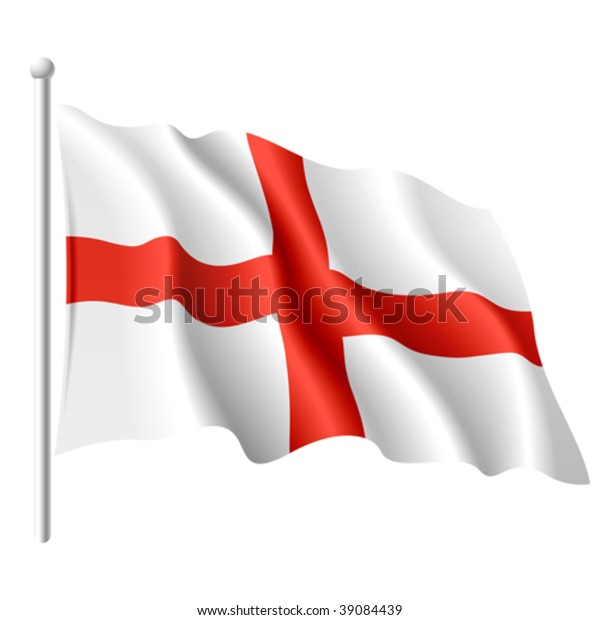 Flag England Vector Illustration Stock Vector (Royalty Free) 39084439