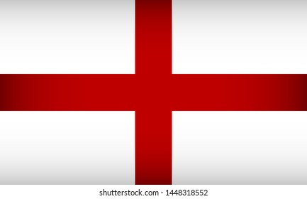 Flag of England. Vector illustration. Patriotic background.
