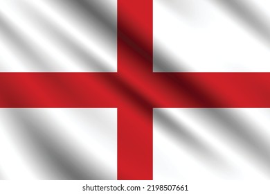 Flag of England. England waving flag. flag design, the national symbol of England, 3D England flag. 