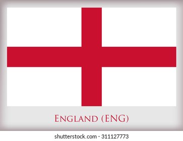 Flag of England.England flag vector.