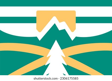 Flag of Enumclaw, Washington, USA. 