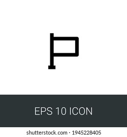 flag eps 10 simple icon