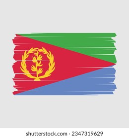 Flagge Eritreas mit transparentem Hintergrund