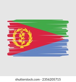Indicador vectorial de la bandera de Eritrea