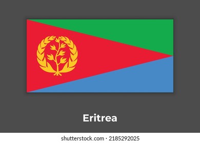 Flag of Eritrea vector image