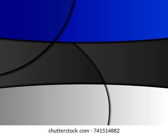 Flag of Estonia backgrounds template, vector solid shapes illustration