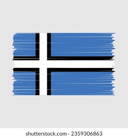 Flag of Estonia national country symbol Vector illustration