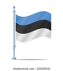 Flag of Estonia vector illustration