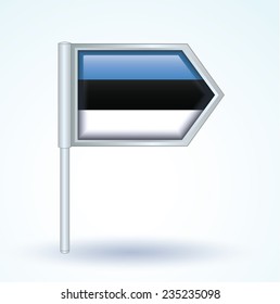 Flag of Estonia, vector illustration