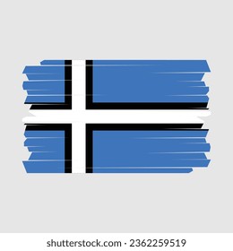 Bandera de Estonia Ilustración vectorial