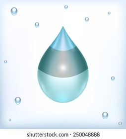 Flag of Estonia water drop