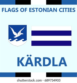 Flag of Estonian city Kardla