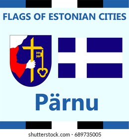 Flag of Estonian city Parnu