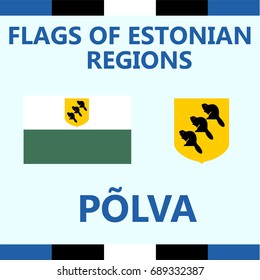 Flag of Estonian region Polva