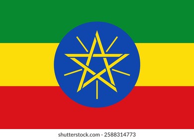 Flag of Ethiopia, 3:2 Format, Ethiopia Flag	