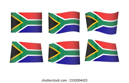 Flag Ethiopia Flags Ethiopian Banner Icon Vector Set Republic National Symbol Stickers Africa April 27th Cape Town Pretoria Wave Flags Country State Day Emblem Wave Realistic Flag Independence Culture