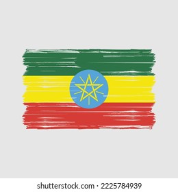 Flag of Ethiopia vector illustration